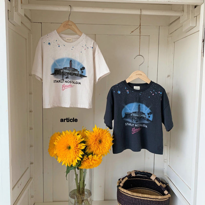 Article - Korean Children Fashion - #kidsshorts - Florida Vintage Tee