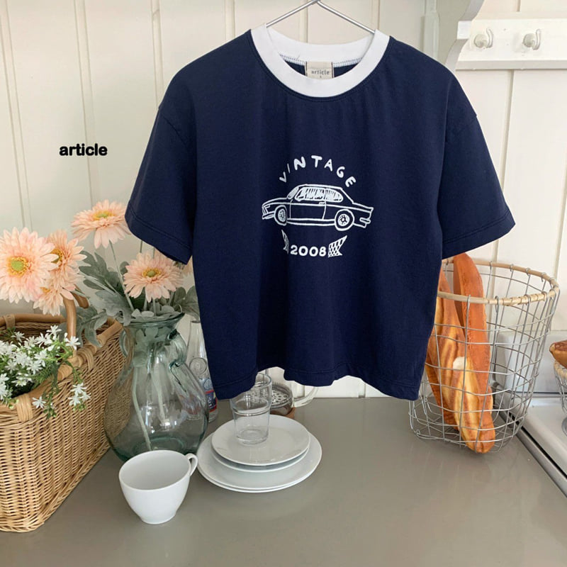 Article - Korean Children Fashion - #kidsstore - Vintage Car Tee - 7