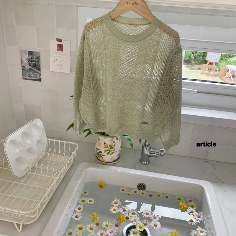 Article - Korean Children Fashion - #kidzfashiontrend - Eyelet Knit - 2