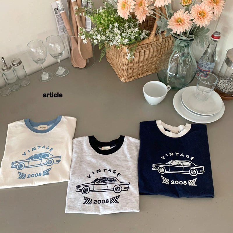 Article - Korean Children Fashion - #kidzfashiontrend - Vintage Car Tee - 8
