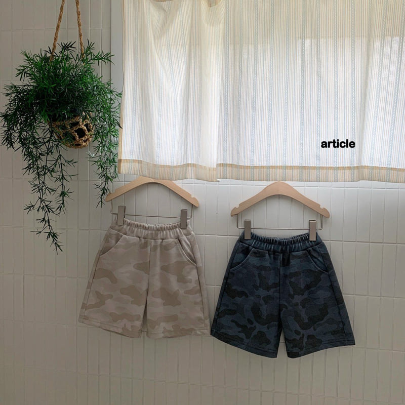 Article - Korean Children Fashion - #kidzfashiontrend - Smoke Camo Shorts