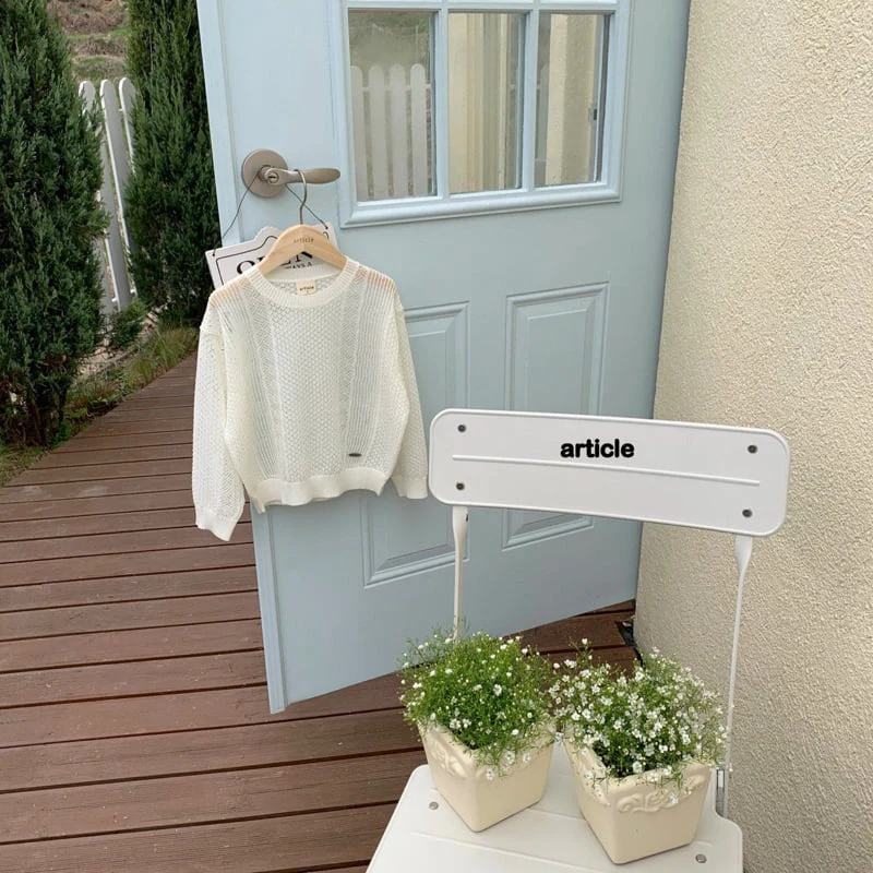 Article - Korean Children Fashion - #Kfashion4kids - Eyelet Knit - 4