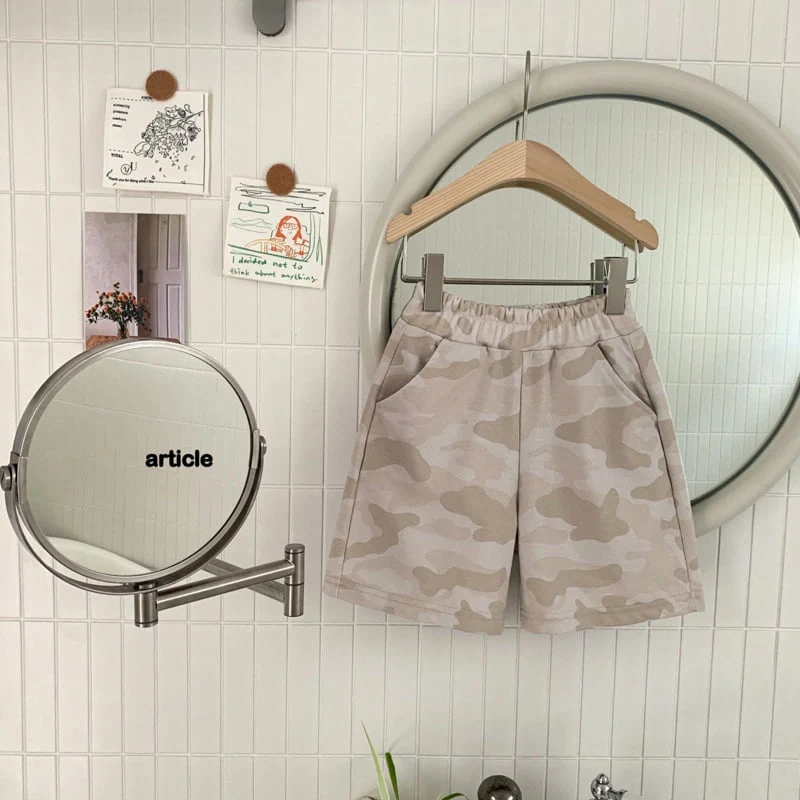 Article - Korean Children Fashion - #littlefashionista - Smoke Camo Shorts - 3