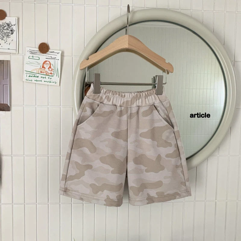 Article - Korean Children Fashion - #littlefashionista - Smoke Camo Shorts - 4