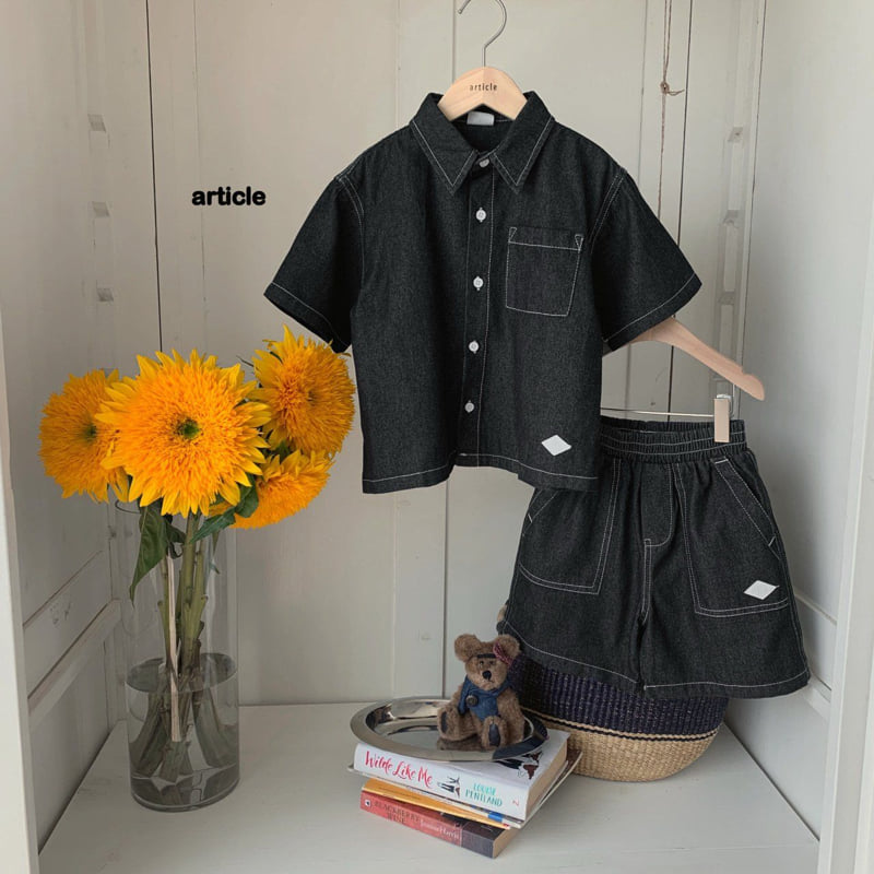 Article - Korean Children Fashion - #magicofchildhood - Sand Shirt Set - 3