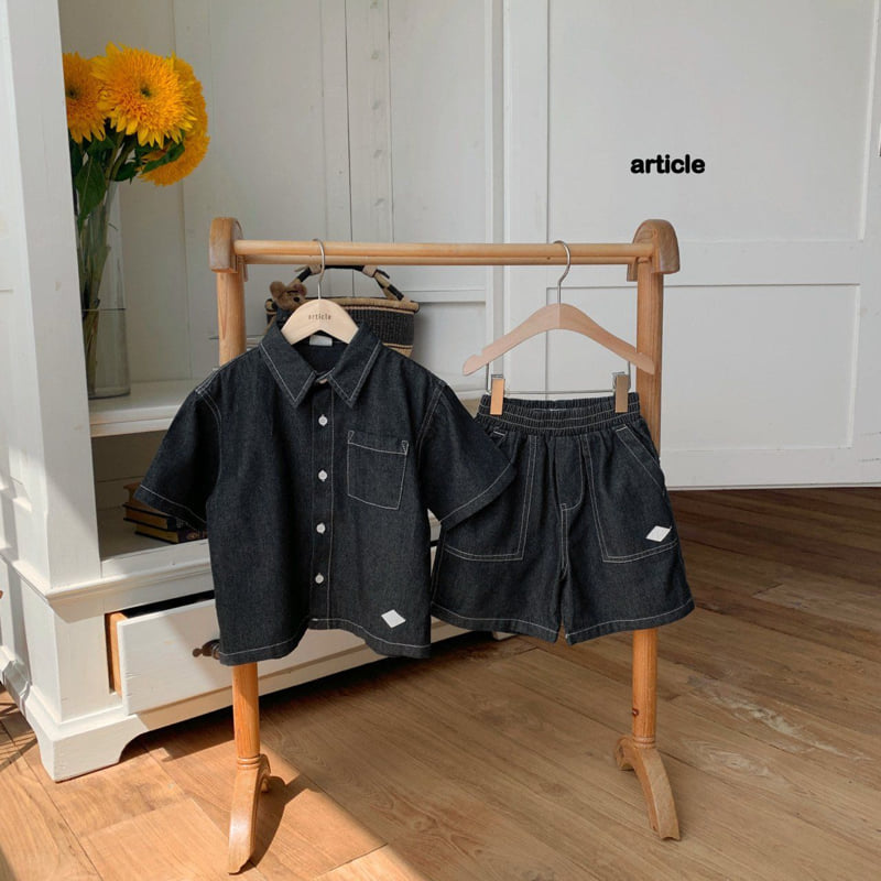 Article - Korean Children Fashion - #magicofchildhood - Sand Shirt Set - 4