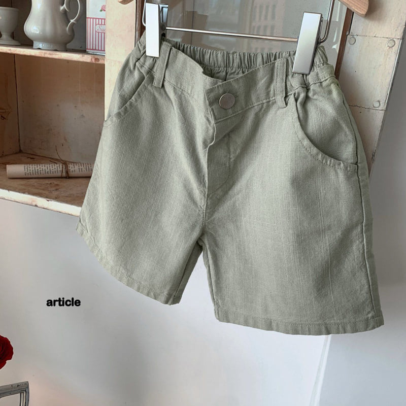 Article - Korean Children Fashion - #minifashionista - Simple Linen Shorts - 9