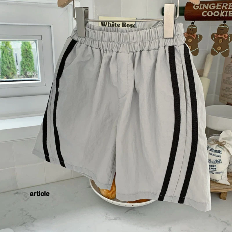 Article - Korean Children Fashion - #stylishchildhood - Curve Track Shorts - 3