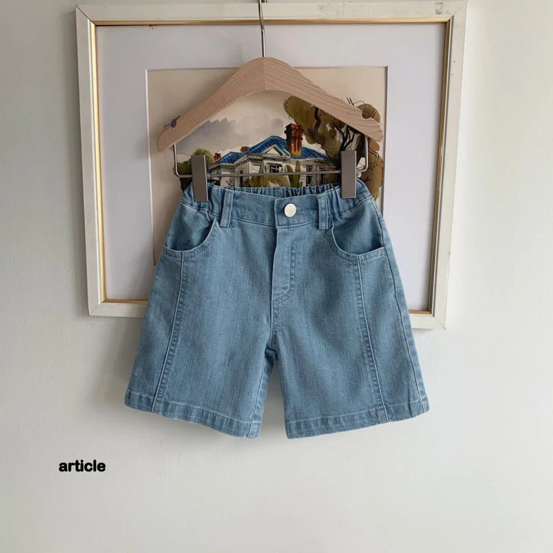 Article - Korean Children Fashion - #stylishchildhood - Flirting Denim Shorts