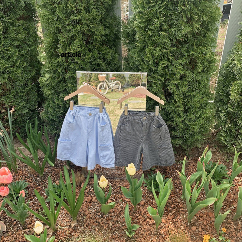 Article - Korean Children Fashion - #toddlerclothing - ST Cargo Bermuda Denim Pants - 7