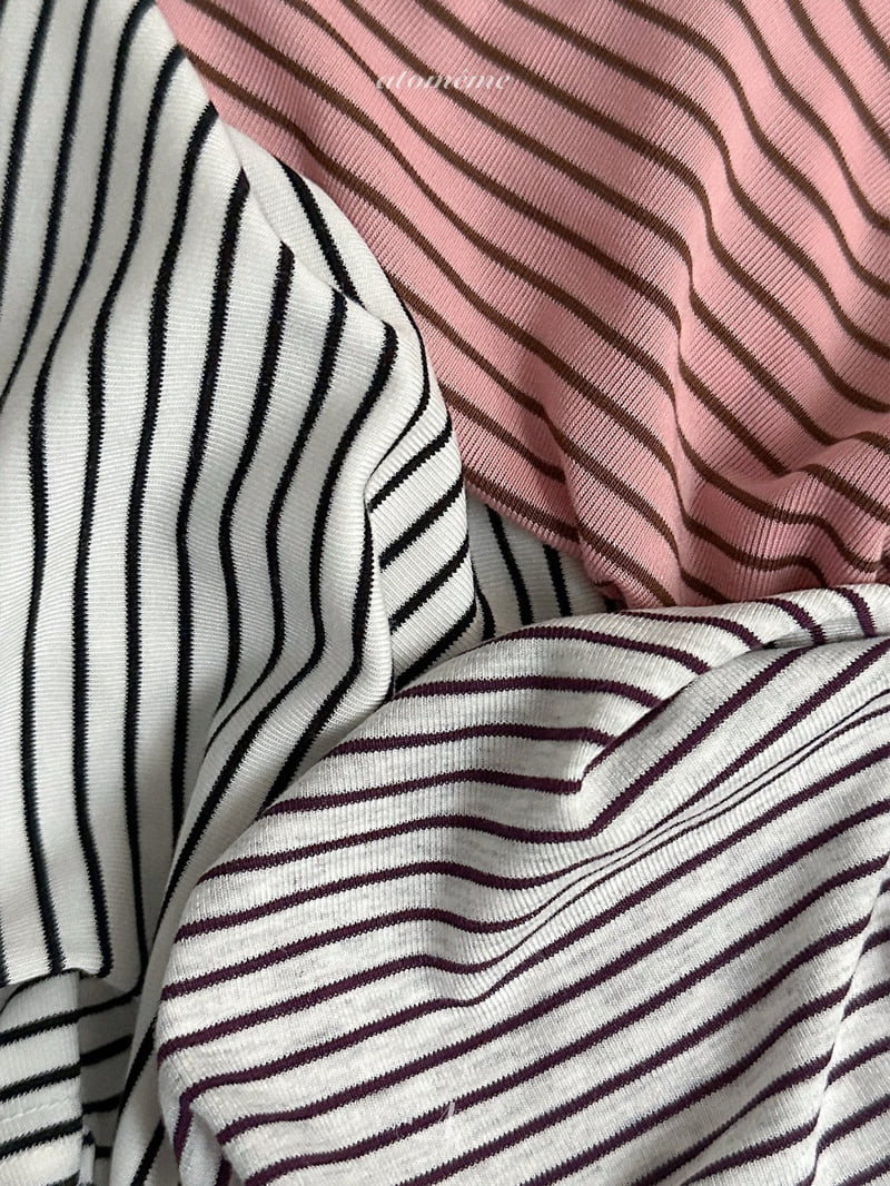 Atomeme - Korean Baby Fashion - #babyboutique - Ciel Stripe Tee - 11