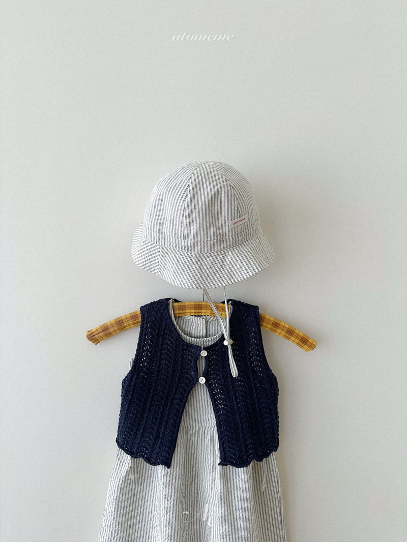 Atomeme - Korean Baby Fashion - #babyboutique - Stripe Summer Bucket Hat - 11