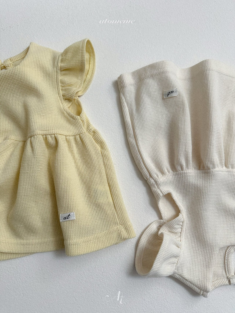 Atomeme - Korean Baby Fashion - #babyboutique - Rib Waffle Tee - 8