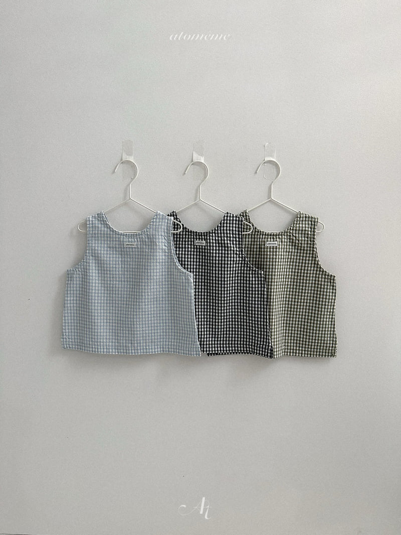 Atomeme - Korean Baby Fashion - #babyboutique - Muse Check Blouse - 3