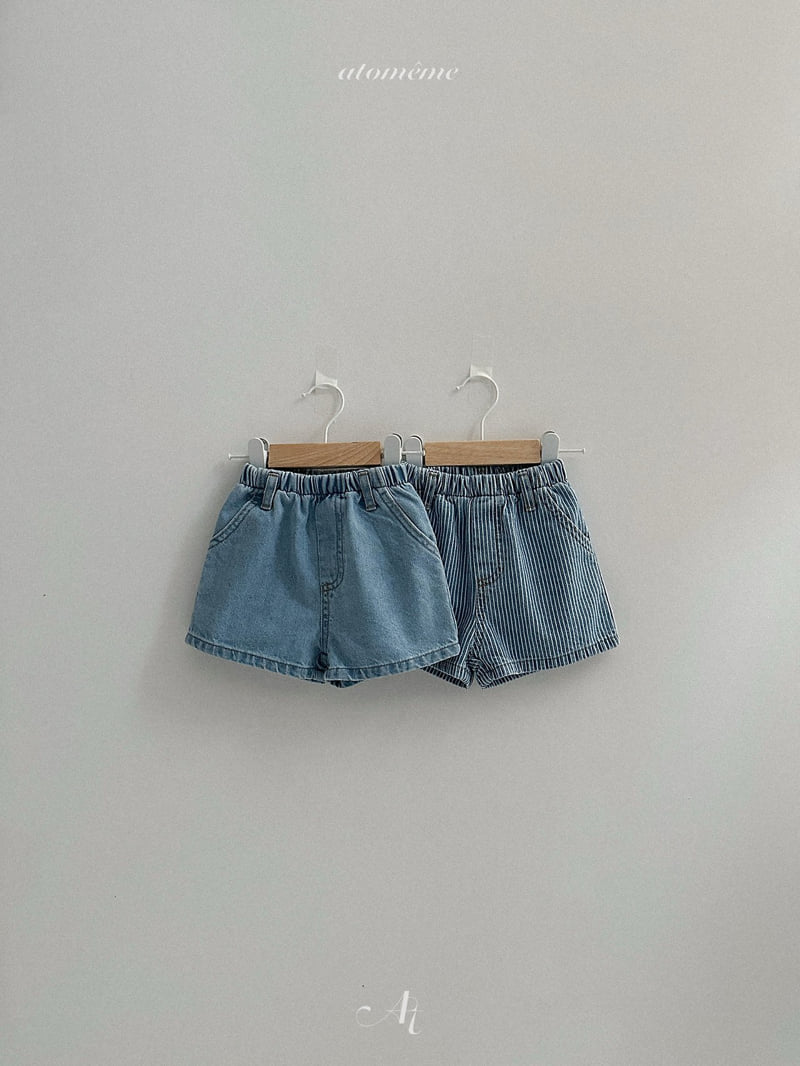 Atomeme - Korean Baby Fashion - #babyboutique - Lucy Denim Shorts - 6
