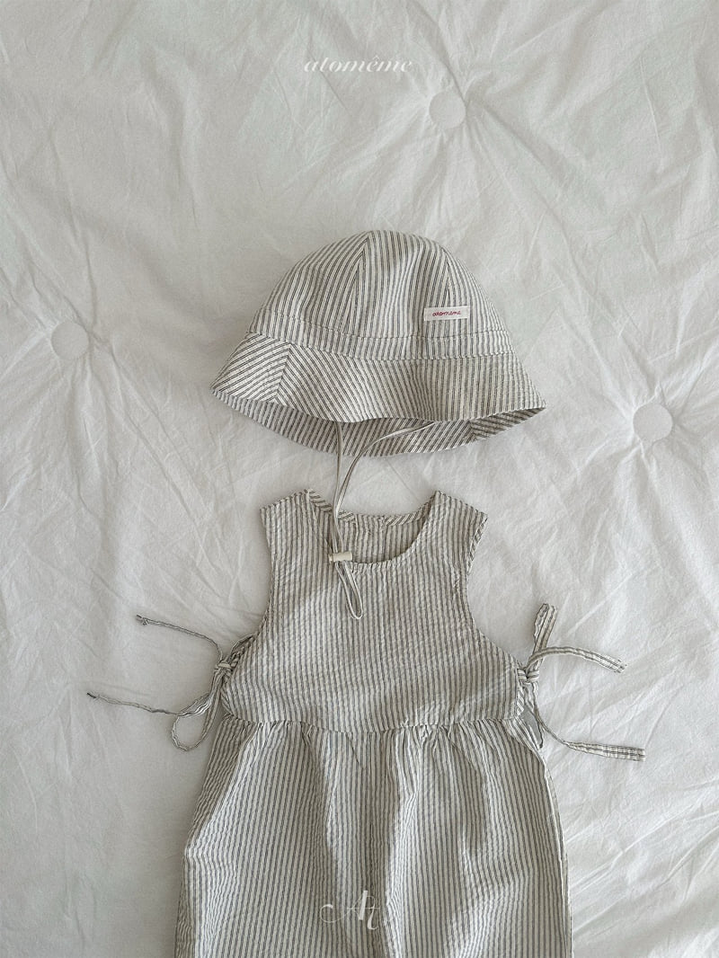 Atomeme - Korean Baby Fashion - #babyboutiqueclothing - Stripe Summer Bucket Hat - 12