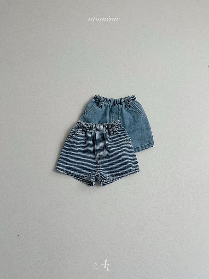 Atomeme - Korean Baby Fashion - #babyfashion - Lucy Denim Shorts - 9