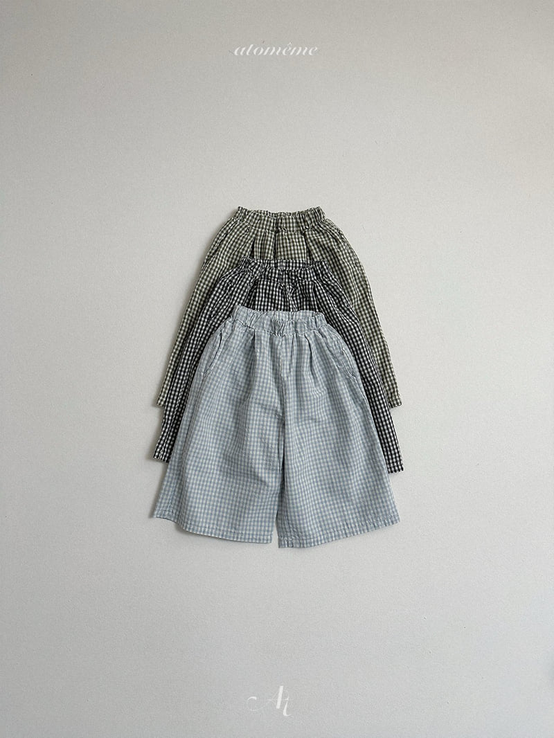 Atomeme - Korean Baby Fashion - #babygirlfashion - Muse Check Pants