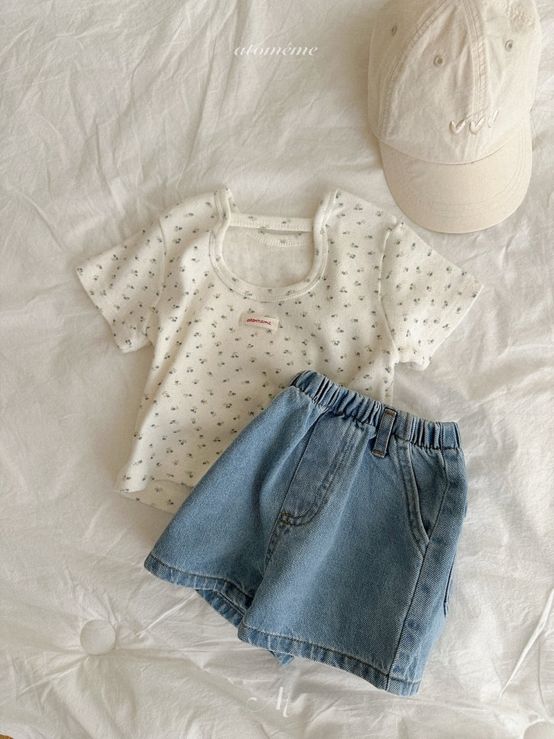 Atomeme - Korean Baby Fashion - #babygirlfashion - Lucy Denim Shorts - 11