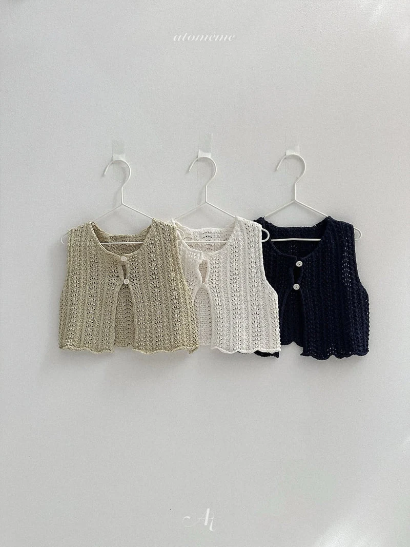 Atomeme - Korean Baby Fashion - #babylifestyle - Coco Knit Vest - 3