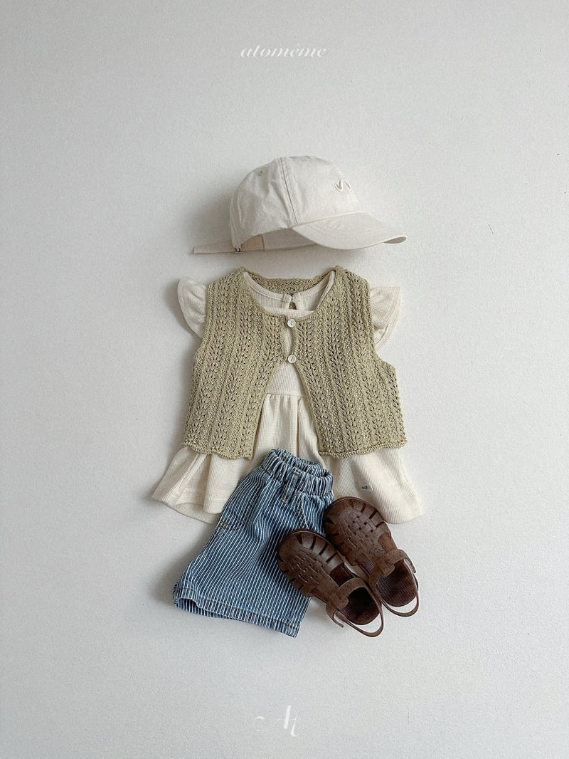 Atomeme - Korean Baby Fashion - #babylifestyle - Lucy Denim Shorts - 12