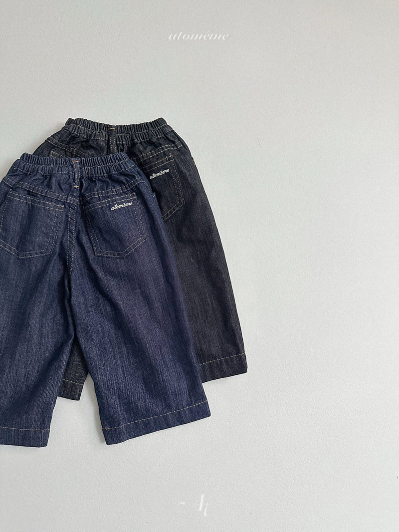 Atomeme - Korean Baby Fashion - #babyoninstagram - Summer Non-Fade Denim Pants
