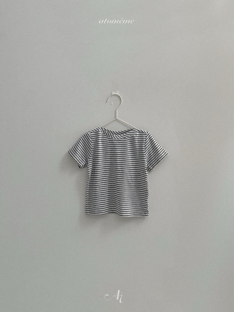 Atomeme - Korean Baby Fashion - #babyootd - Ciel Stripe Tee - 5