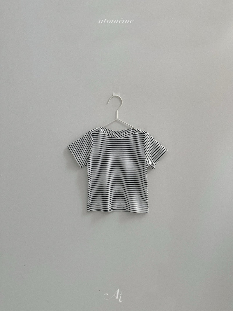 Atomeme - Korean Baby Fashion - #babyoutfit - Ciel Stripe Tee - 7