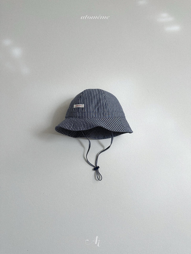 Atomeme - Korean Baby Fashion - #babyoutfit - Stripe Summer Bucket Hat - 6
