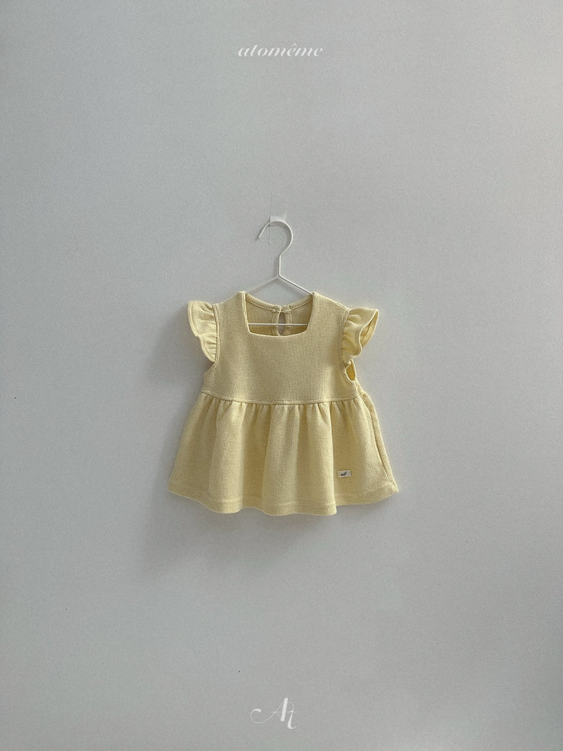 Atomeme - Korean Baby Fashion - #babyoutfit - Rib Waffle Tee - 3