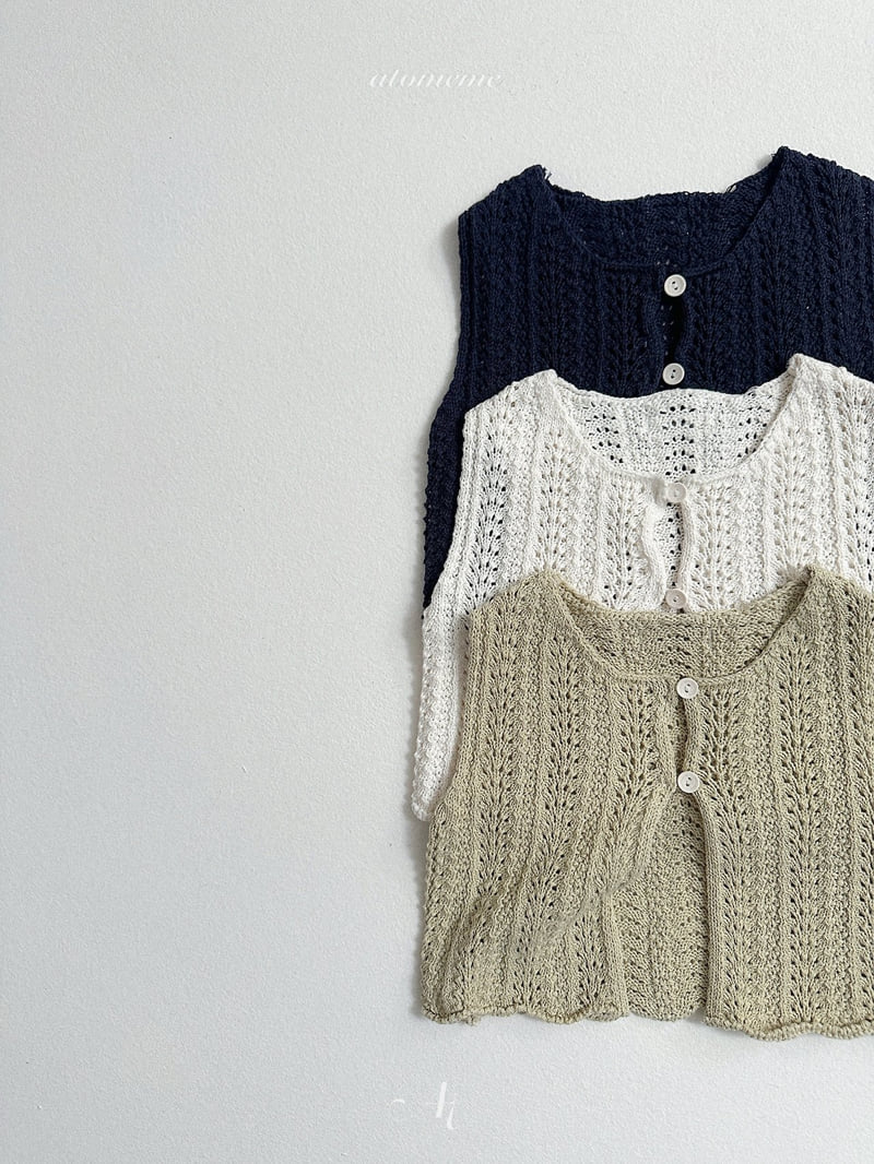 Atomeme - Korean Baby Fashion - #babyoutfit - Coco Knit Vest - 6