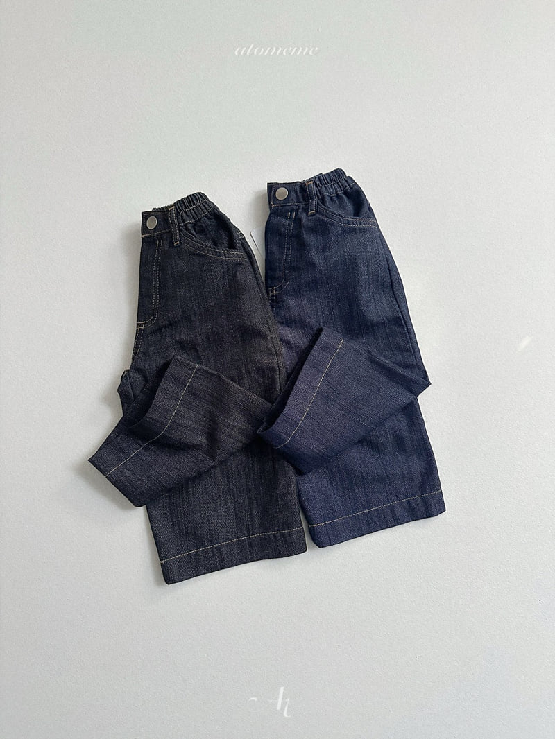Atomeme - Korean Baby Fashion - #babyoutfit - Summer Non-Fade Denim Pants - 4