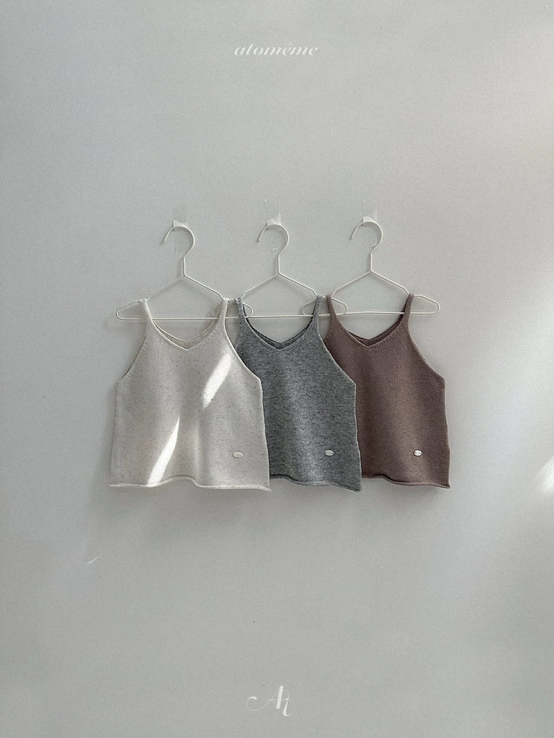 Atomeme - Korean Baby Fashion - #babyoutfit - Linen Knit Sleeveless