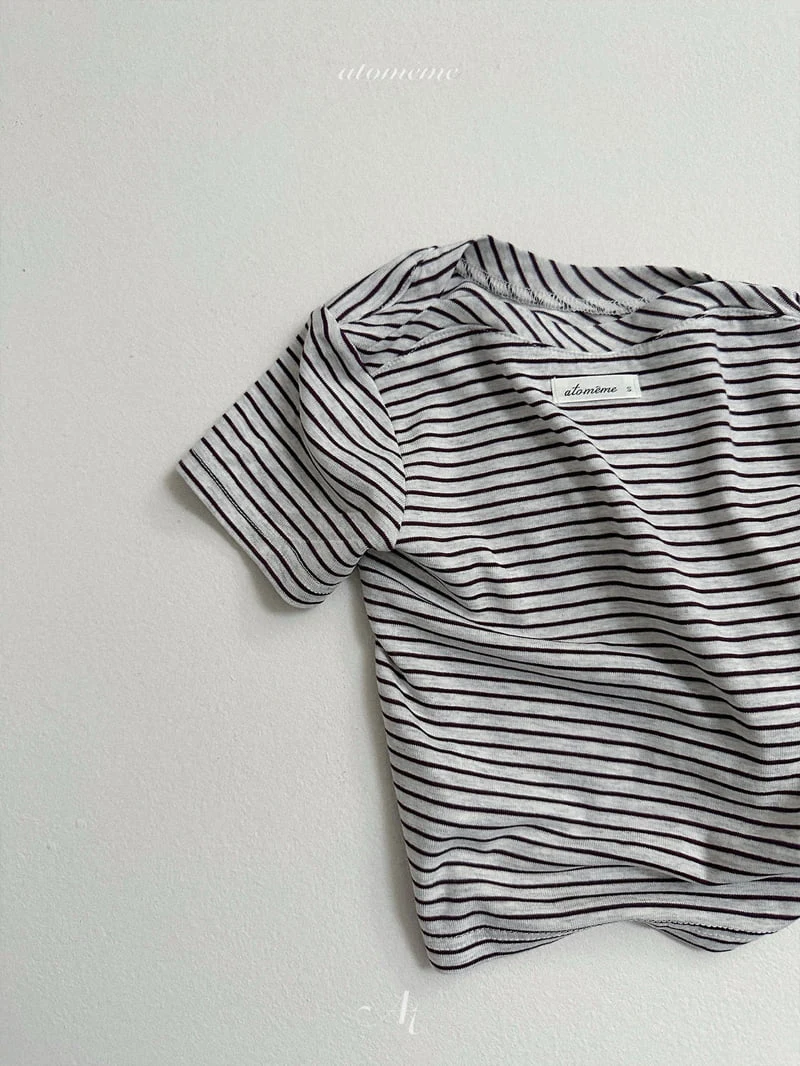Atomeme - Korean Baby Fashion - #babywear - Ciel Stripe Tee - 8