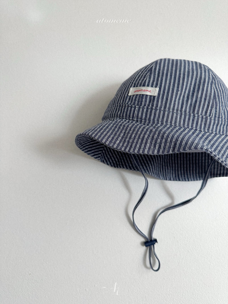 Atomeme - Korean Baby Fashion - #babywear - Stripe Summer Bucket Hat - 7