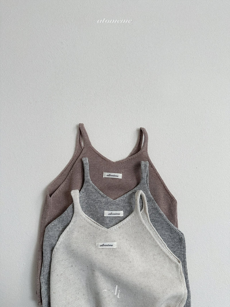 Atomeme - Korean Baby Fashion - #babywear - Linen Knit Sleeveless - 3