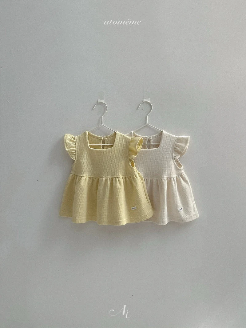 Atomeme - Korean Baby Fashion - #onlinebabyboutique - Rib Waffle Tee - 6