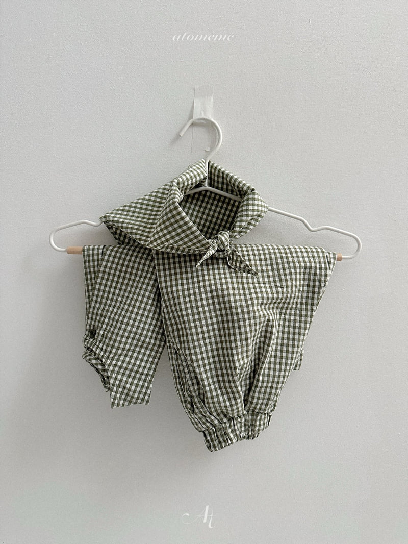 Atomeme - Korean Baby Fashion - #onlinebabyboutique - Muse Check Pants - 8