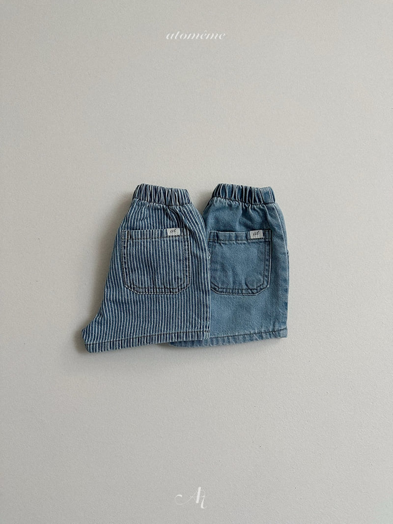 Atomeme - Korean Baby Fashion - #onlinebabyboutique - Lucy Denim Shorts - 3