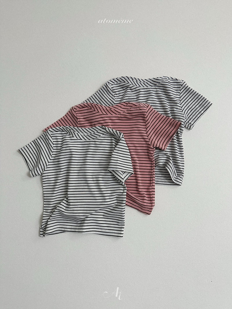 Atomeme - Korean Baby Fashion - #onlinebabyshop - Ciel Stripe Tee - 10
