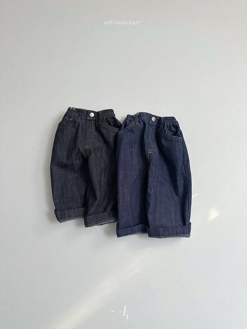 Atomeme - Korean Baby Fashion - #onlinebabyshop - Summer Non-Fade Denim Pants - 7
