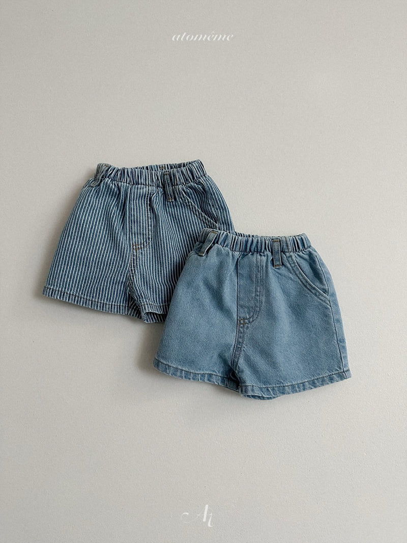 Atomeme - Korean Baby Fashion - #onlinebabyboutique - Lucy Denim Shorts - 4