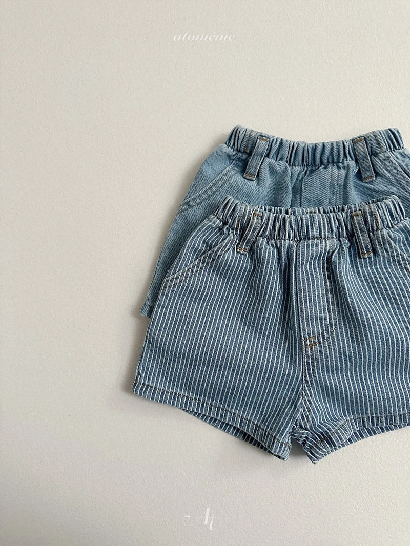 Atomeme - Korean Baby Fashion - #smilingbaby - Lucy Denim Shorts - 5