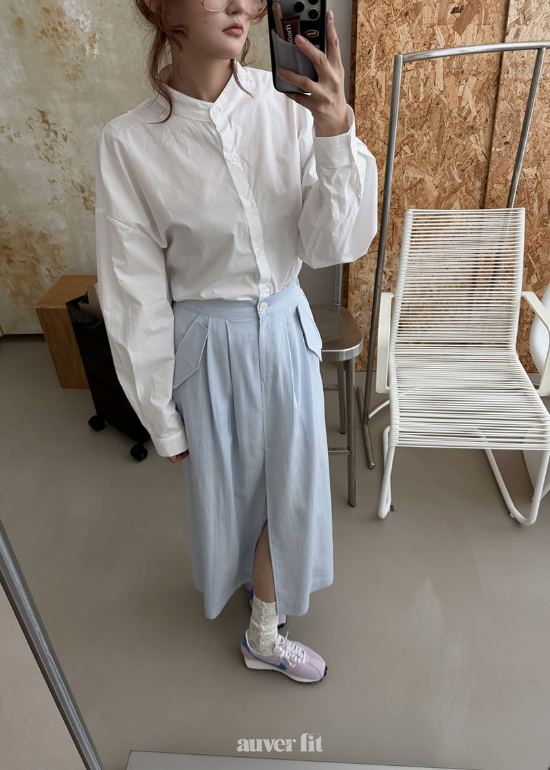 Auver_Fit - Korean Women Fashion - #momslook - Wing Detail Shirt - 6