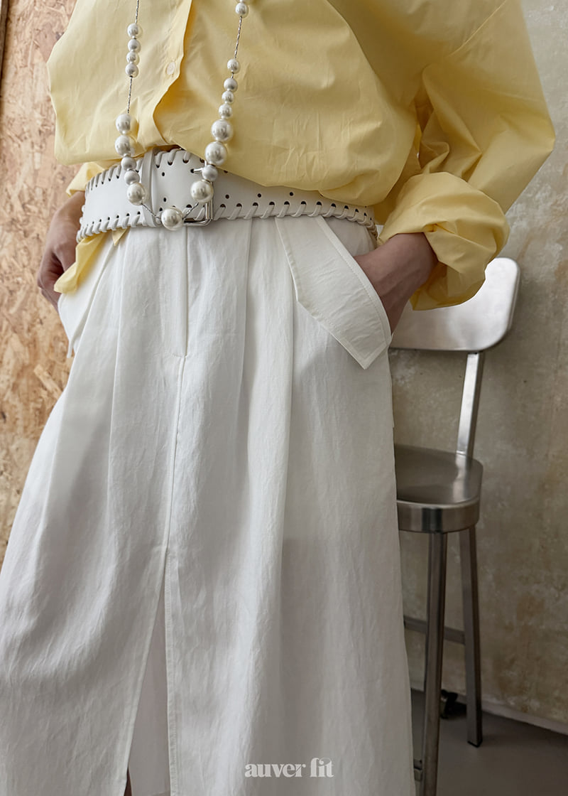 Auver_Fit - Korean Women Fashion - #momslook - Linen Hush Skirt - 5