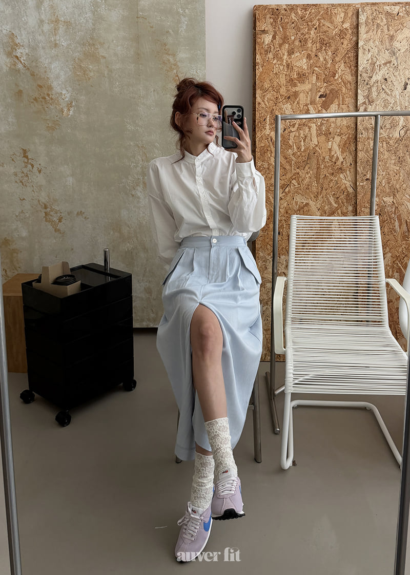 Auver_Fit - Korean Women Fashion - #momslook - Linen Hush Skirt - 9