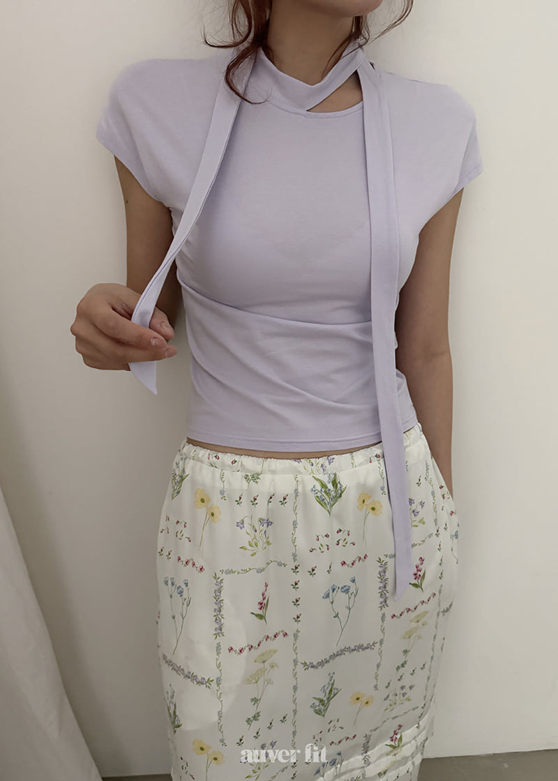Auver_Fit - Korean Women Fashion - #momslook - Como Tie Sleeveless Top - 6