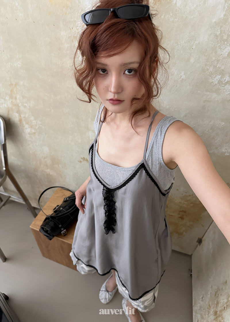 Auver_Fit - Korean Women Fashion - #momslook - Sky Slip One-piece