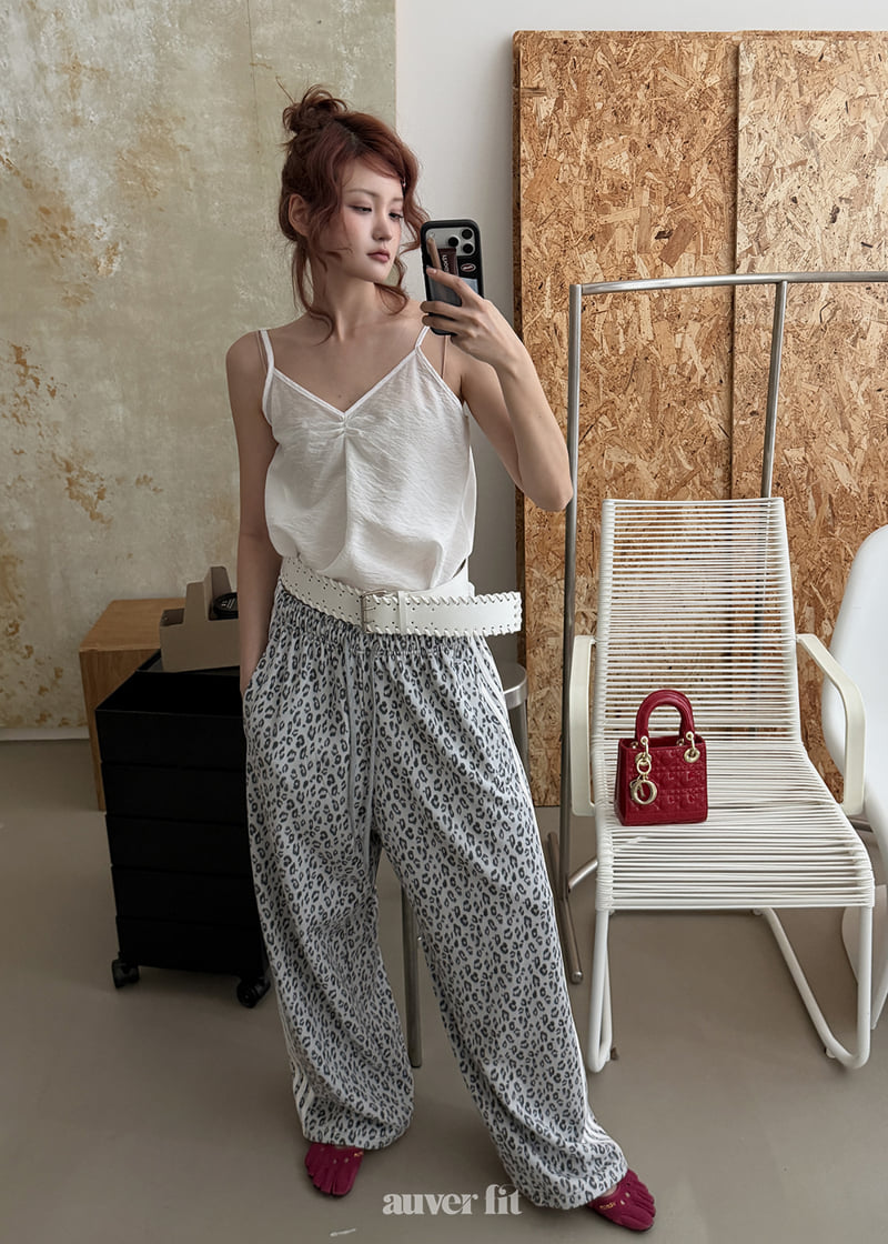 Auver_Fit - Korean Women Fashion - #momslook - Organza Pintuck Sleeveless Top - 2