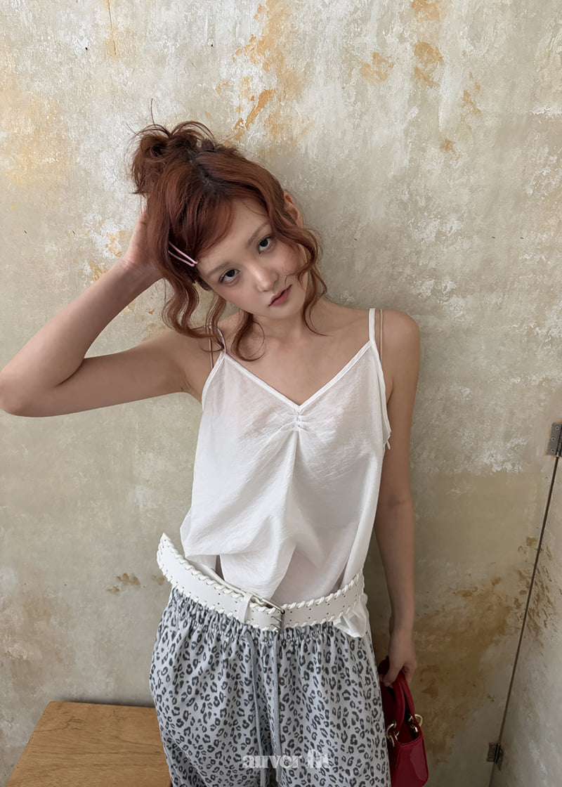 Auver_Fit - Korean Women Fashion - #womensfashion - Organza Pintuck Sleeveless Top - 4